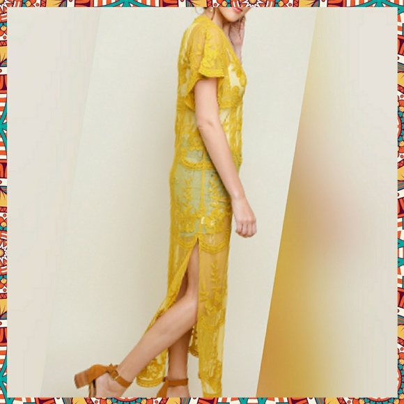 LAST 2! Umgee Boho Embroidered Lace Maxi Dress - Picture 5 of 11